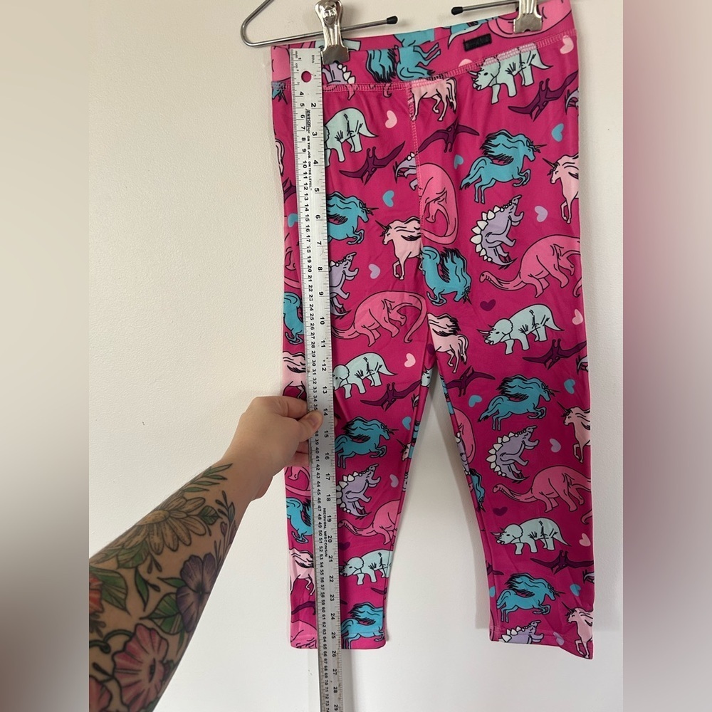 Kombi B3 Velvet Fleece Set Childrens Pink Unisaurus Kids Size Large (Age 6-7) - Picture 10 of 14